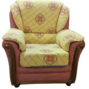 Sillón clásico estampado