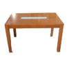 Mesa comedor franja cristal