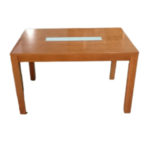 Mesa comedor franja cristal