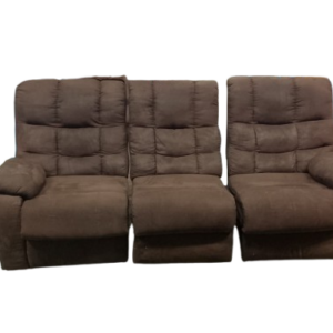 Sofá marrón reclinable