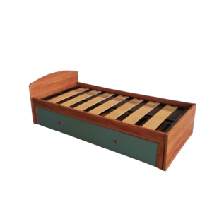 Cama nido con cajón turquesa
