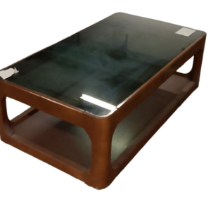 Mesita madera con cristal