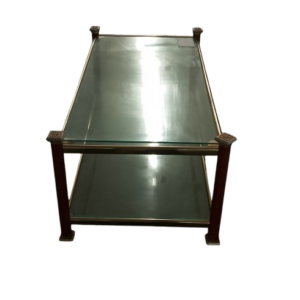 Mesita cristal con madera