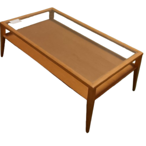 Mesita cristal con madera