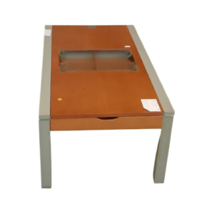 Mesita madera con metal