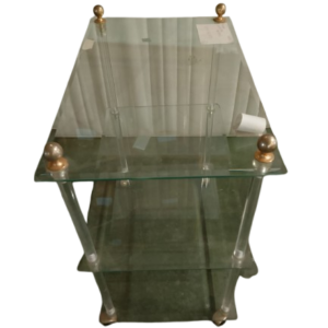 Mesita cristal tres alturas