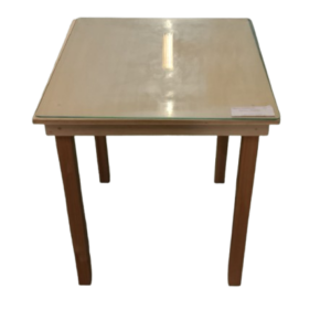 Mesa madera con cristal