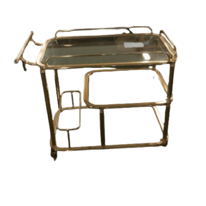 Mesita cristal carrito