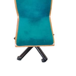 1 Silla oficina tapizado verde