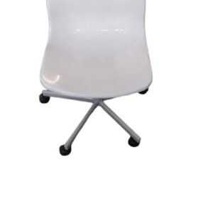 1 Silla oficina polipropileno blanca
