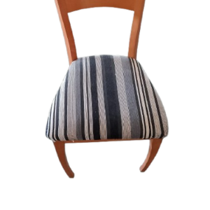 1 Silla tapizada estampado líneas