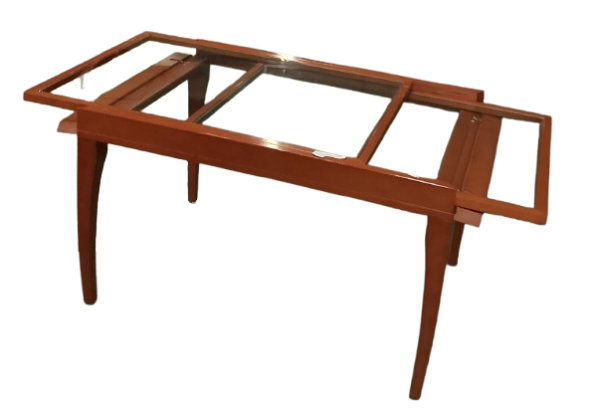 Mesa madera con cristal extensible - Imagen 3