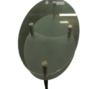 Mesita cristal ovalada
