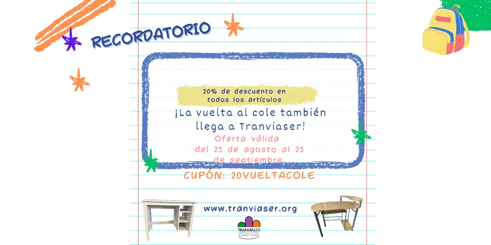 Vuelta al cole con Tranviaser Vuelta al cole con Tranviaser