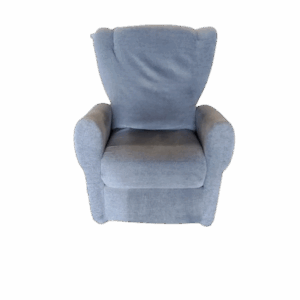 Sillón reclinable gris claro