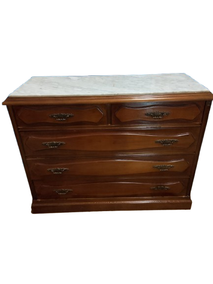 Cómoda clásica con mármol