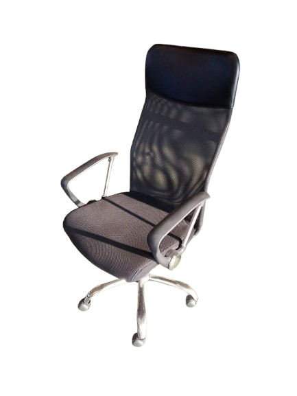 1 Silla oficina tapizada negro - Imagen 2