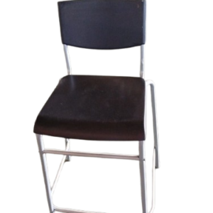 1 Silla alta negra