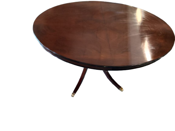 Mesa redonda de madera