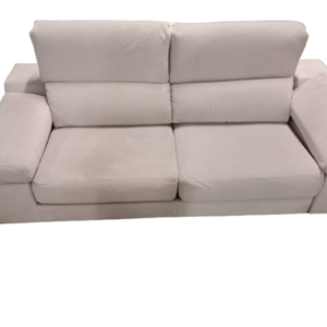 Sofá tres plazas blanco roto