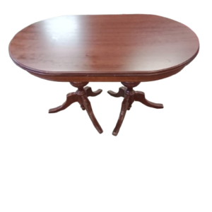 Mesa ovalada de madera